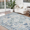 3x5 Area Rug for Living Room - Non Slip Machine Washable Vintage Rug