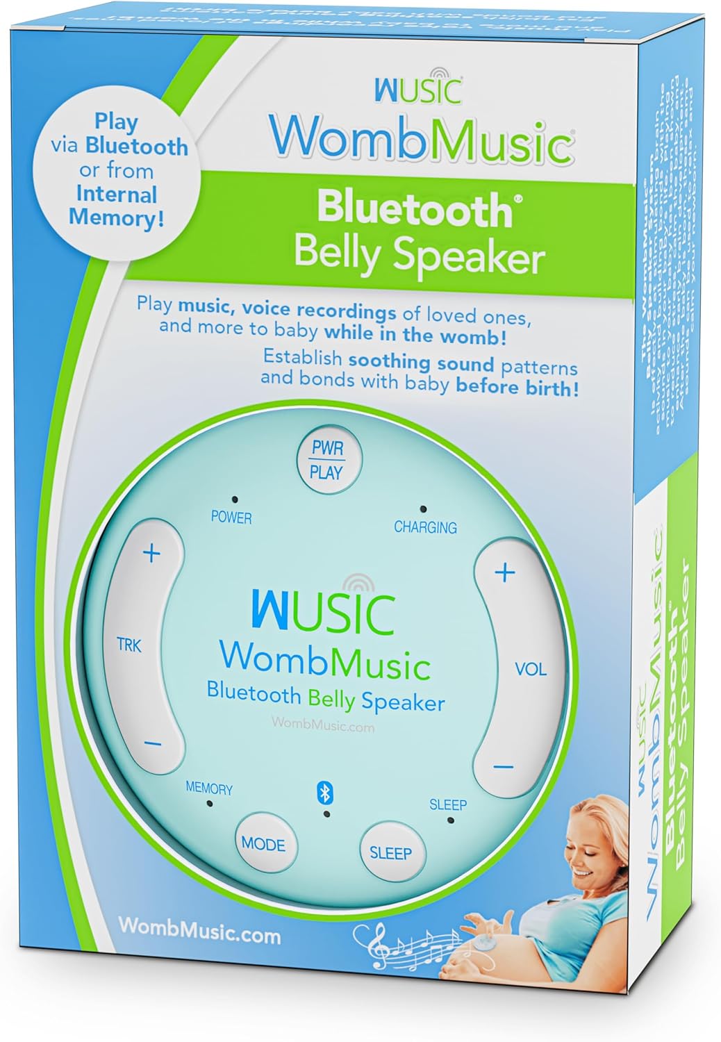 Wireless Pregnancy Headphones for Belly by Wusic - Bonding Music