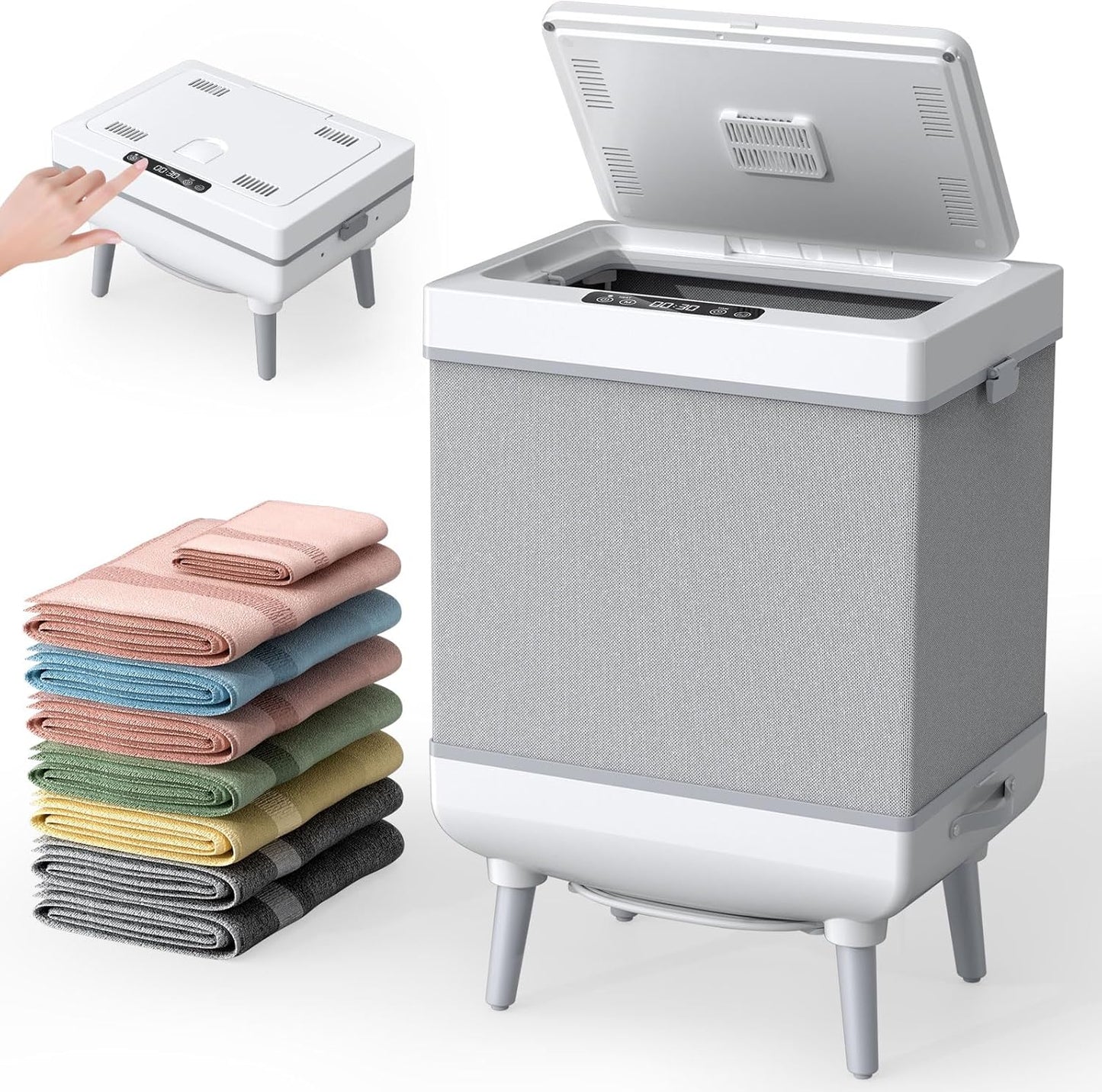 Towel Warmer for Bathroom, Large 35L Foldable Design