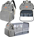 Diaper Bag with Changing Station and USB Port - Travel Ready Backpack