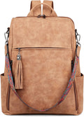 Leather Laptop Backpack for Women 15.6 in Convertible - Stylish Travel