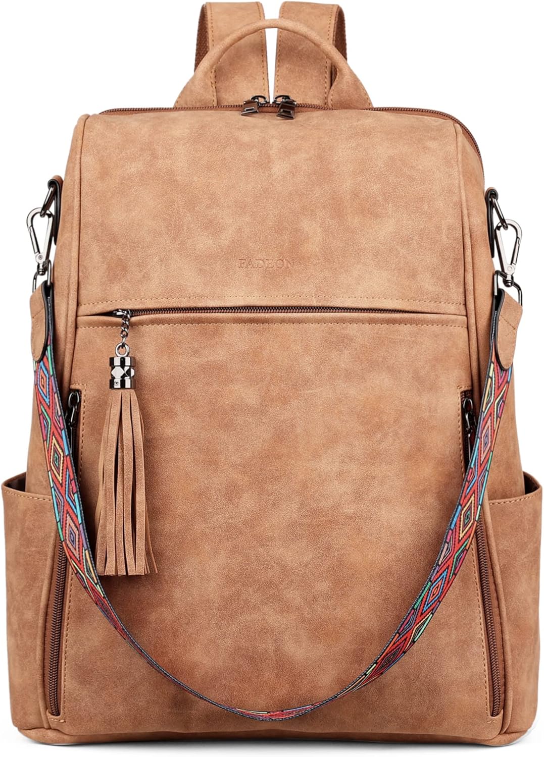 Stylish Leather Laptop Backpack for Women - Versatile Design