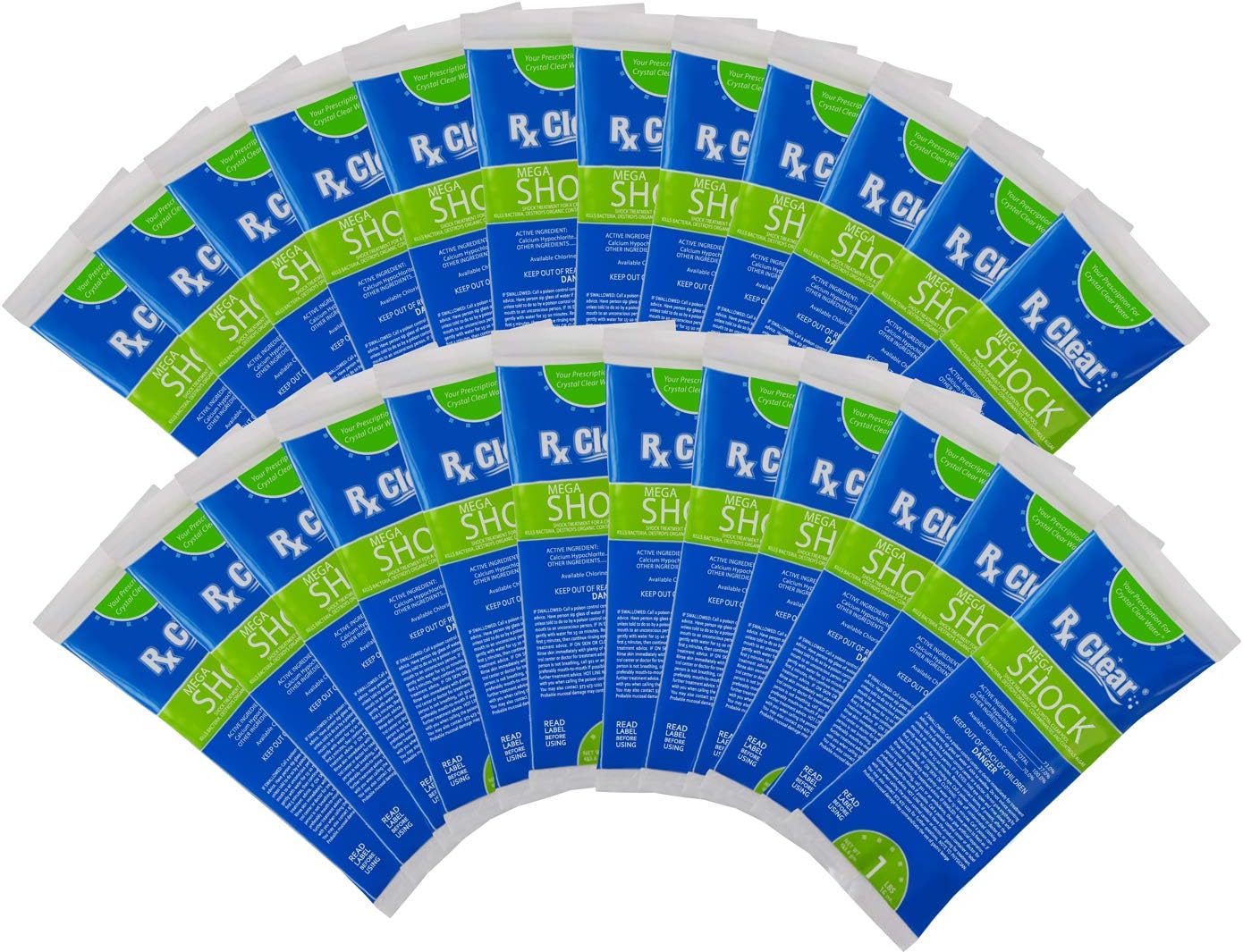 Rx Clear Mega Shock for Pools - Powerful Algaecide and Sanitizer
