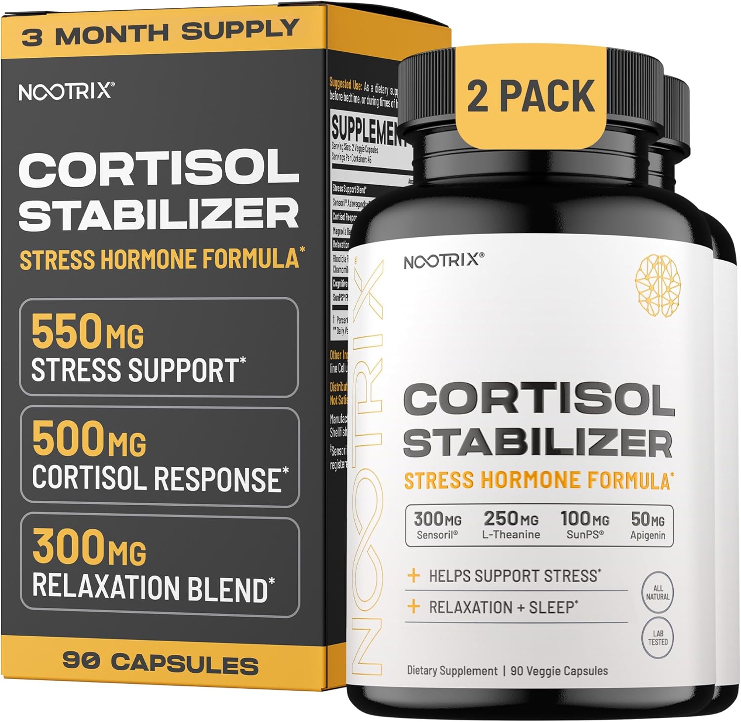 Cortisol Manager Supplement for Deep Sleep and Relaxation