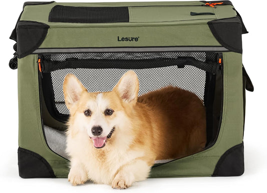 Lesure Soft Collapsible Dog Crate for Travel & Home Use