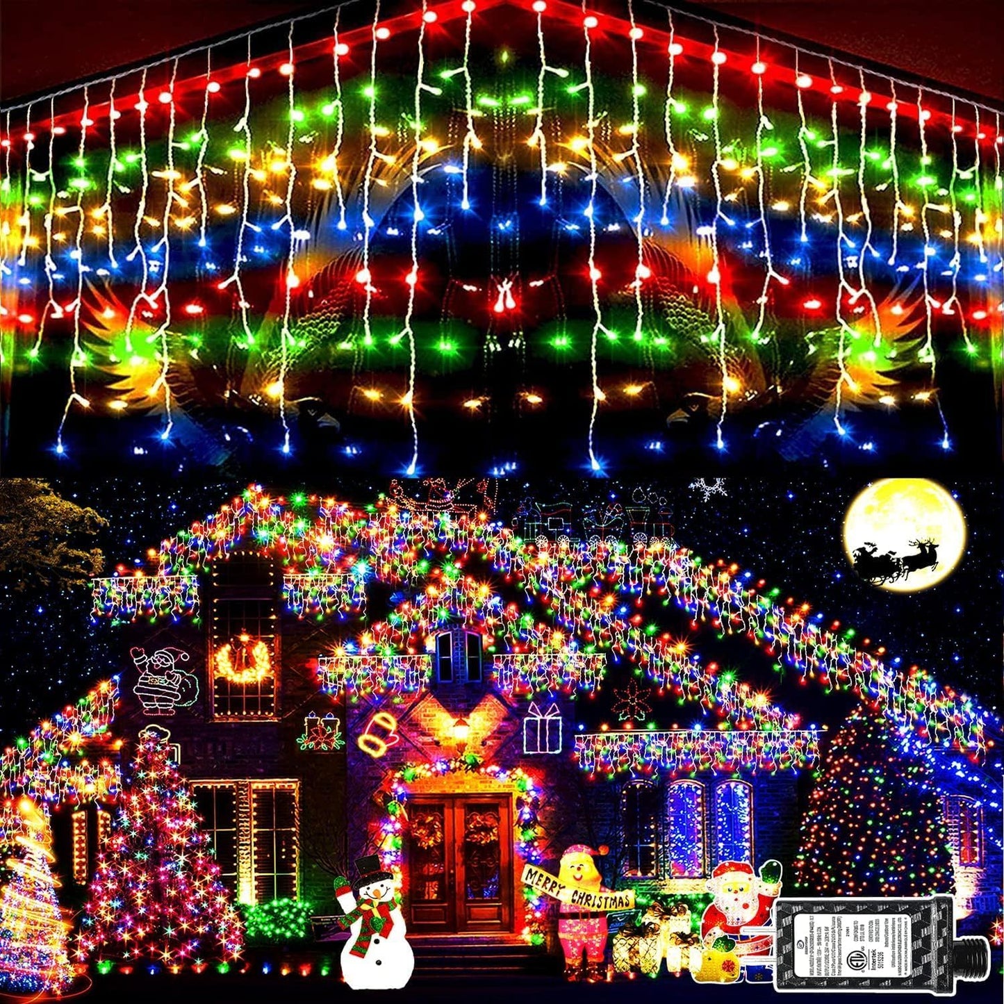 KNONEW 164FT 1600 LED Christmas Lights for Festive Decor
