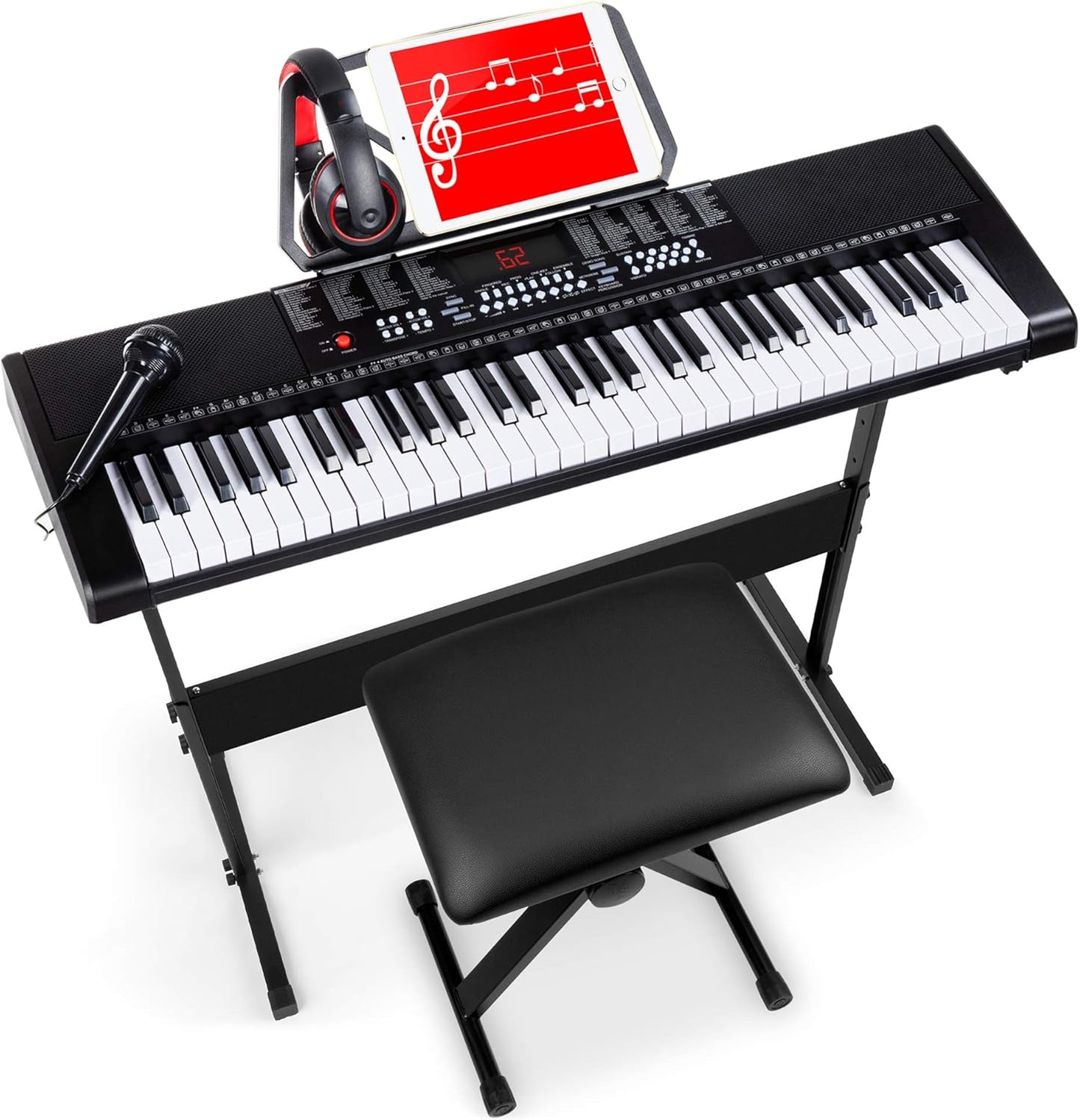 61-Key Portable Beginner Keyboard Set - Learn with Ease!