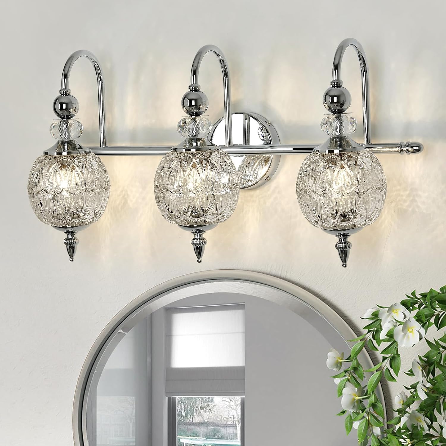 Modern Bathroom Light Fixtures Polished Chrome Vanity Light
