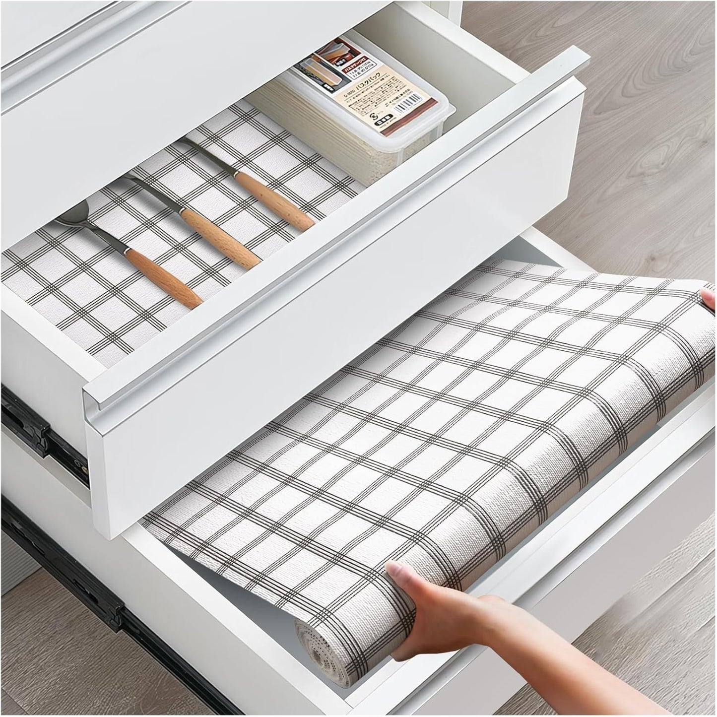 Non-Slip Kitchen Cabinet Liners for Drawers and Shelves