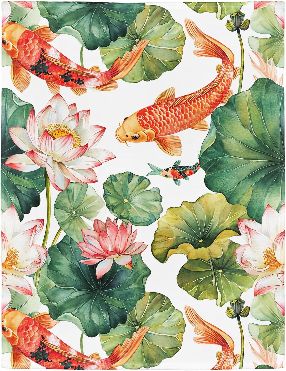 Cozy Chinese Art Blanket, Super Soft Fleece Throw, 50x60 - HommomH