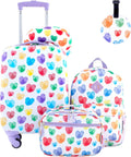 Travelers Club 5 Piece Kids' Luggage Set - Thumbprint Heart