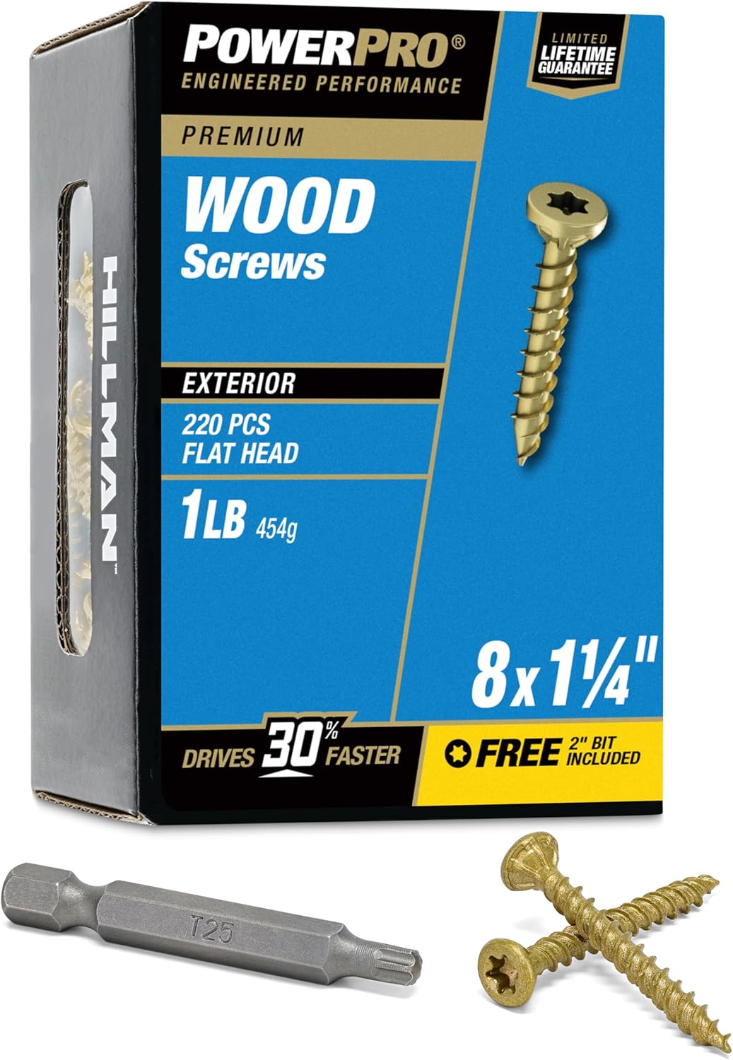 Power Pro Premium Exterior Wood Screws for All Outdoor Projects