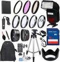 58mm 17 Piece Accessory Kit for Canon EOS Rebel T6 T5 T3 - Complete