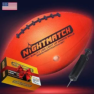 NIGHTMATCH Glow in The Dark Football - Ultimate Fun for All