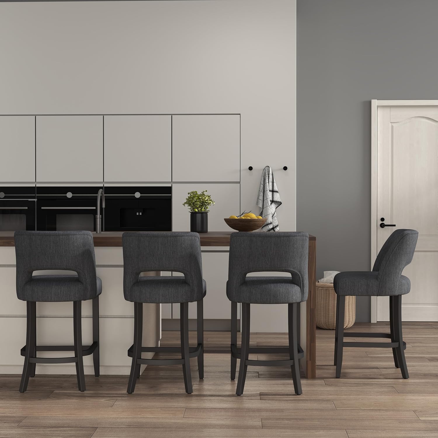 VKNOW Bar Stools Set of 4 for Kitchen Island Dining Room
