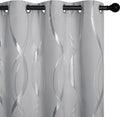 NICETOWN Silver Grey Blackout Curtains for Bedroom, 52 x 84 in