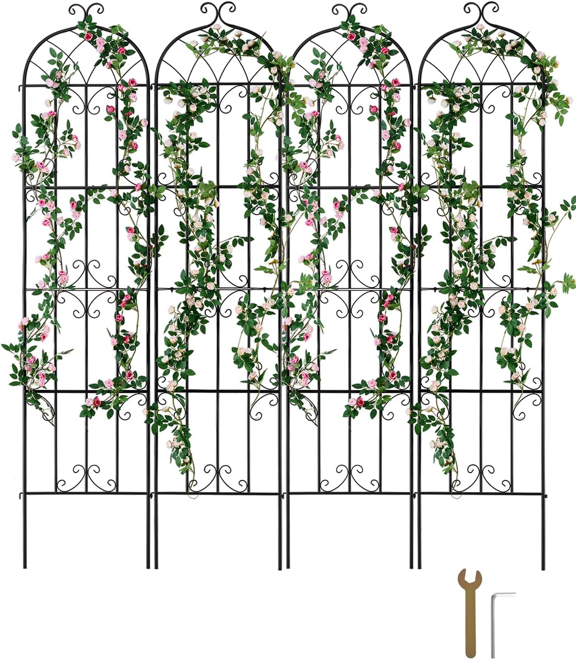 VEVOR Garden Trellis for Climbing Plants - Sturdy Metal Design