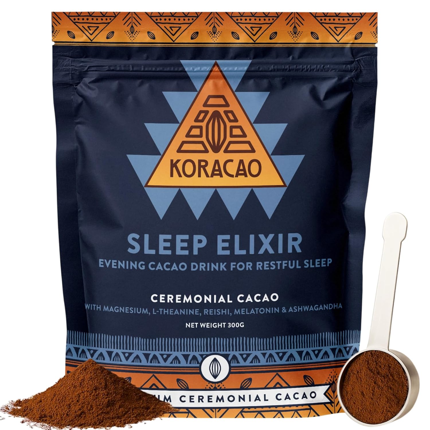KORACAO Sleep Elixir Cacao Blend for Relaxation & Sleep Support