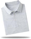 M MAELREG Golf Polo Shirt for Men - Performance Heather Jacquard