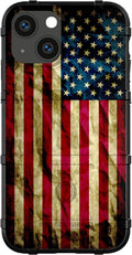 Old Glory Tea Stained US Flag iPhone 13 Pro Case - Rugged Shield