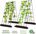 DoCred Cucumber Trellis 2 Pack A-Frame Trellis for Raised Beds
