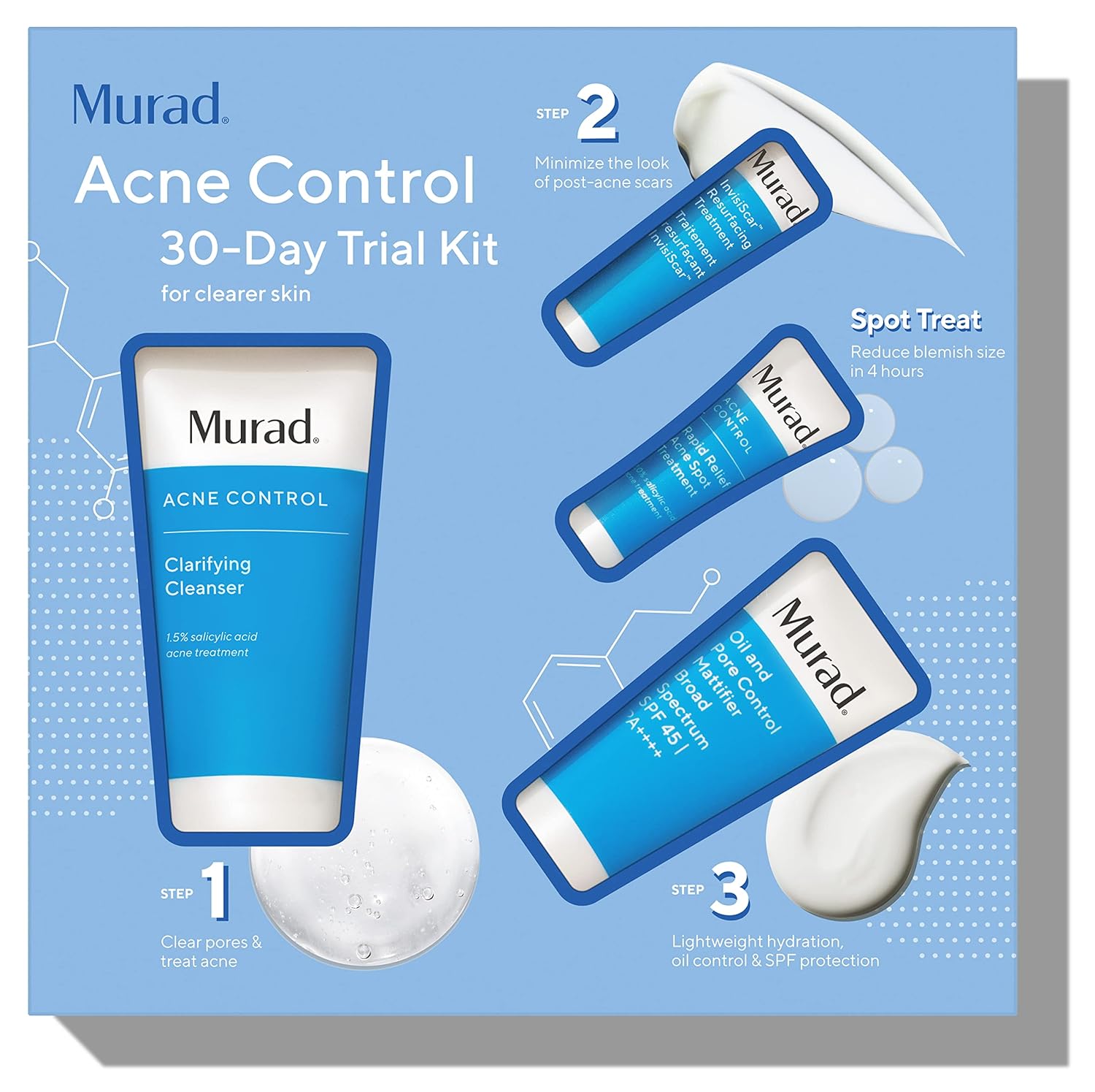 Murad Acne Control Kit - Effective Breakout Skin Care Solution
