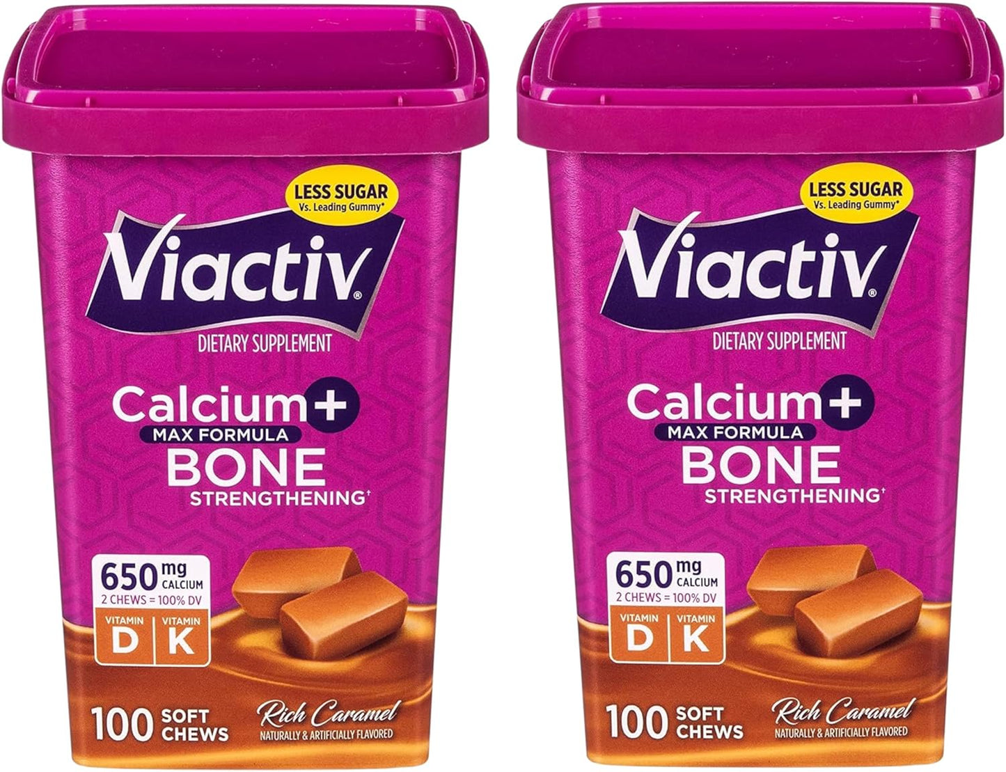 Viactiv Max Formula Calcium and Vitamin D3 Soft Chews for Bone Health