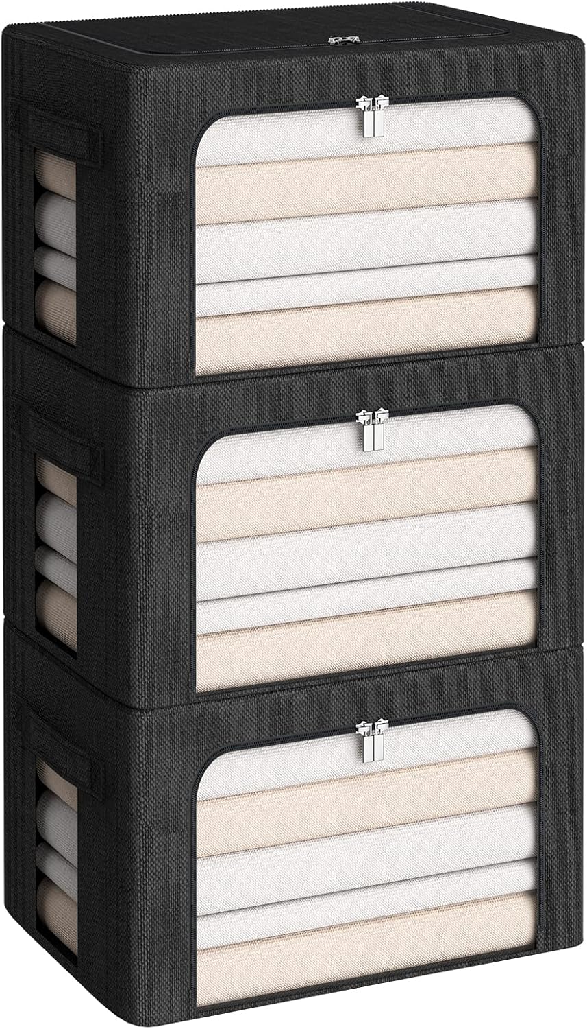 3Pack Foldable Storage Bins for Organizing Clothes and More