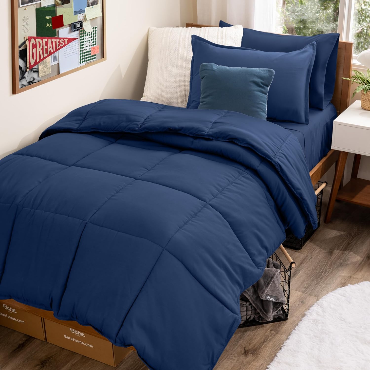 Bare Home Bed-in-A-Bag Twin Comforter Set for Cozy Sleep