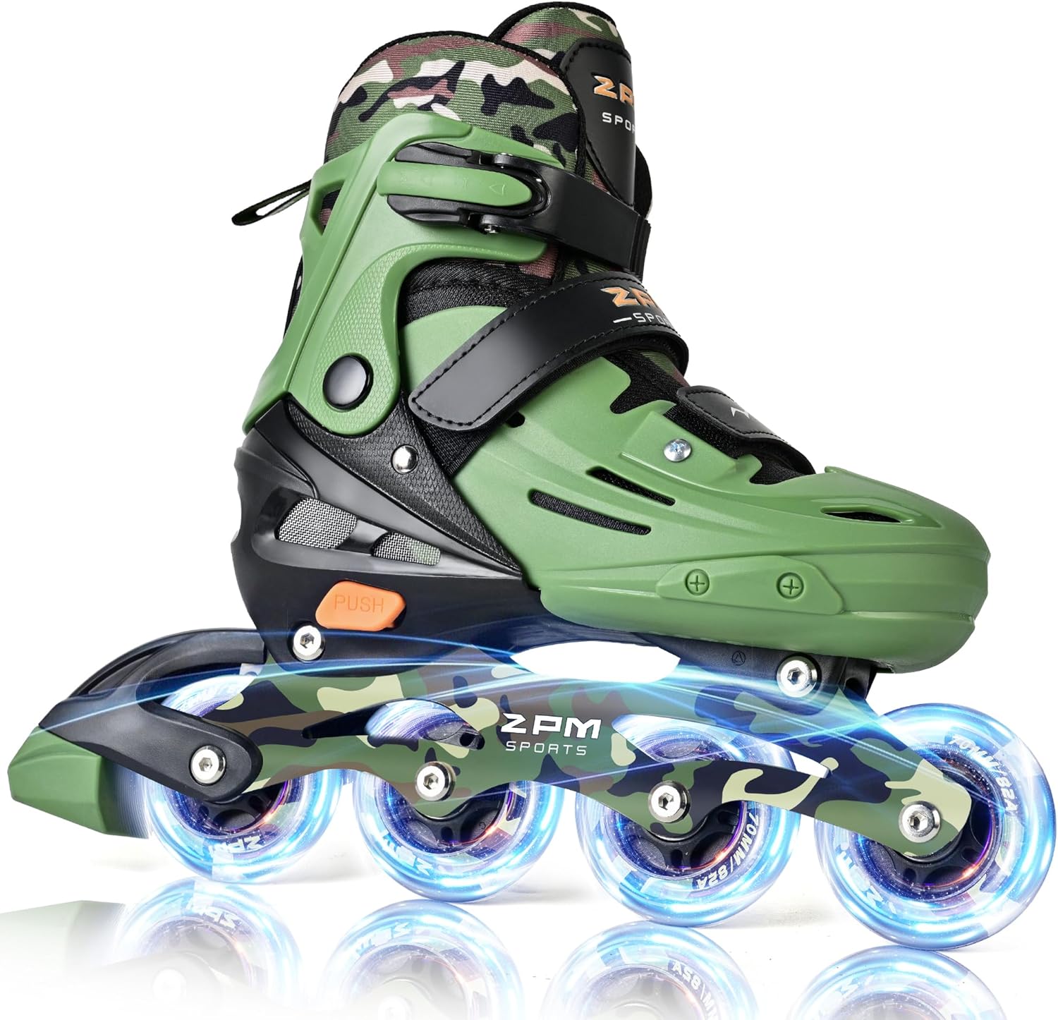 2PM SPORTS Inline Skates for Kids with Light Up Wheels Fun