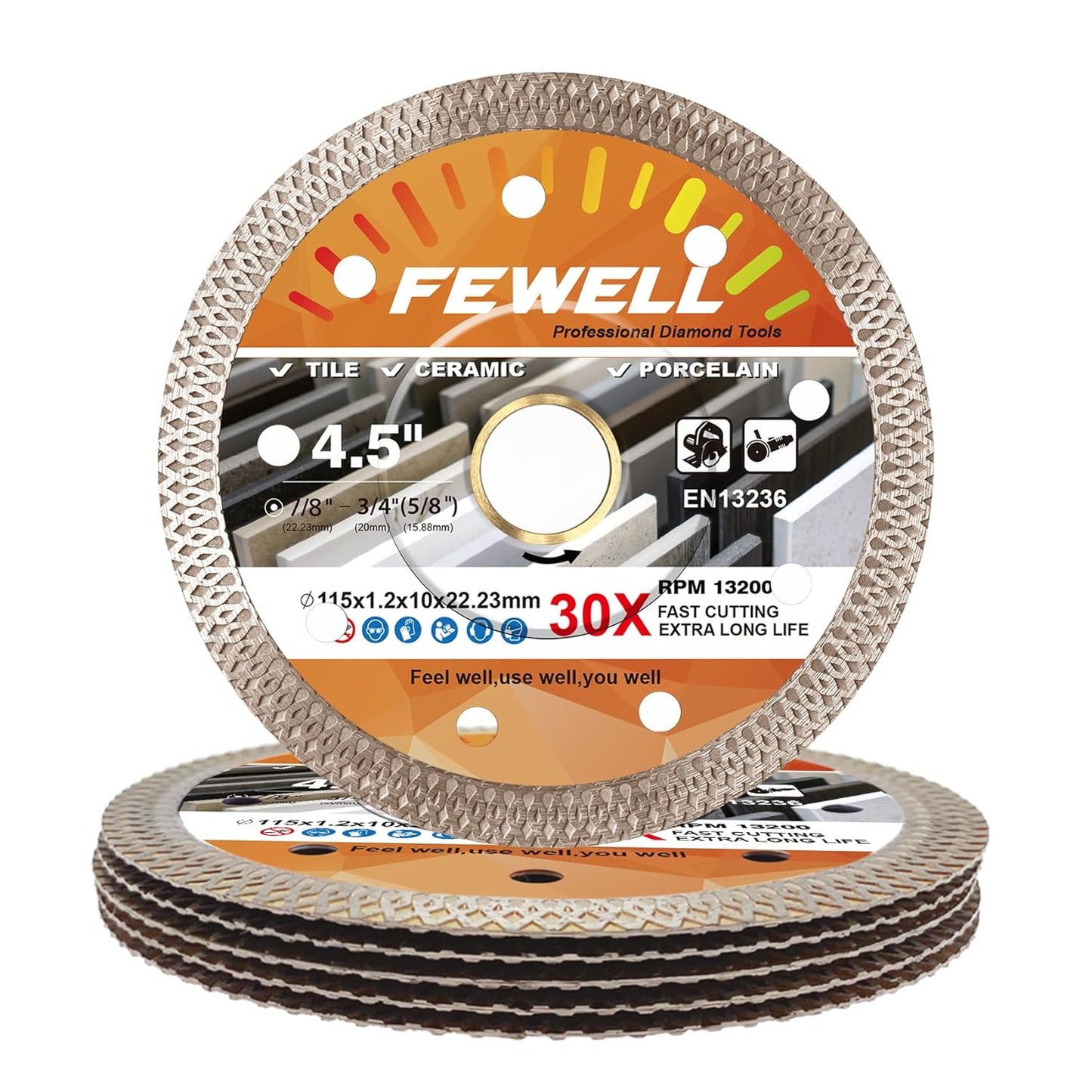 FEWELL 4.5 inch Super Thin Porcelain Diamond Saw Blade Review