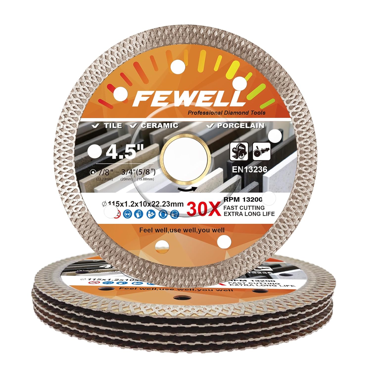 FEWELL 4.5 inch Super Thin Porcelain Diamond Saw Blade Review