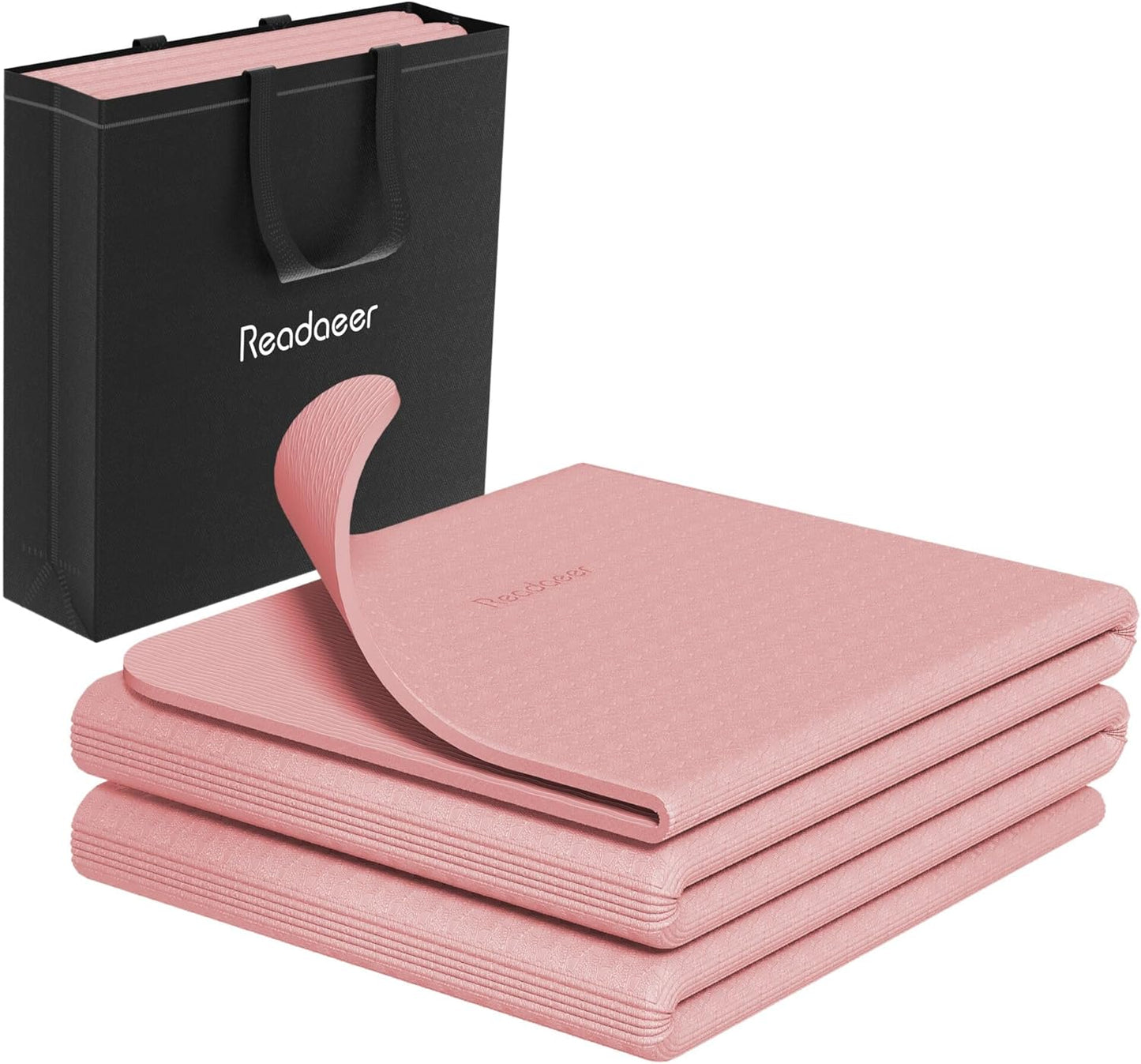 Travel-Ready Readaeer 6mm Thick Yoga Mat with Bag