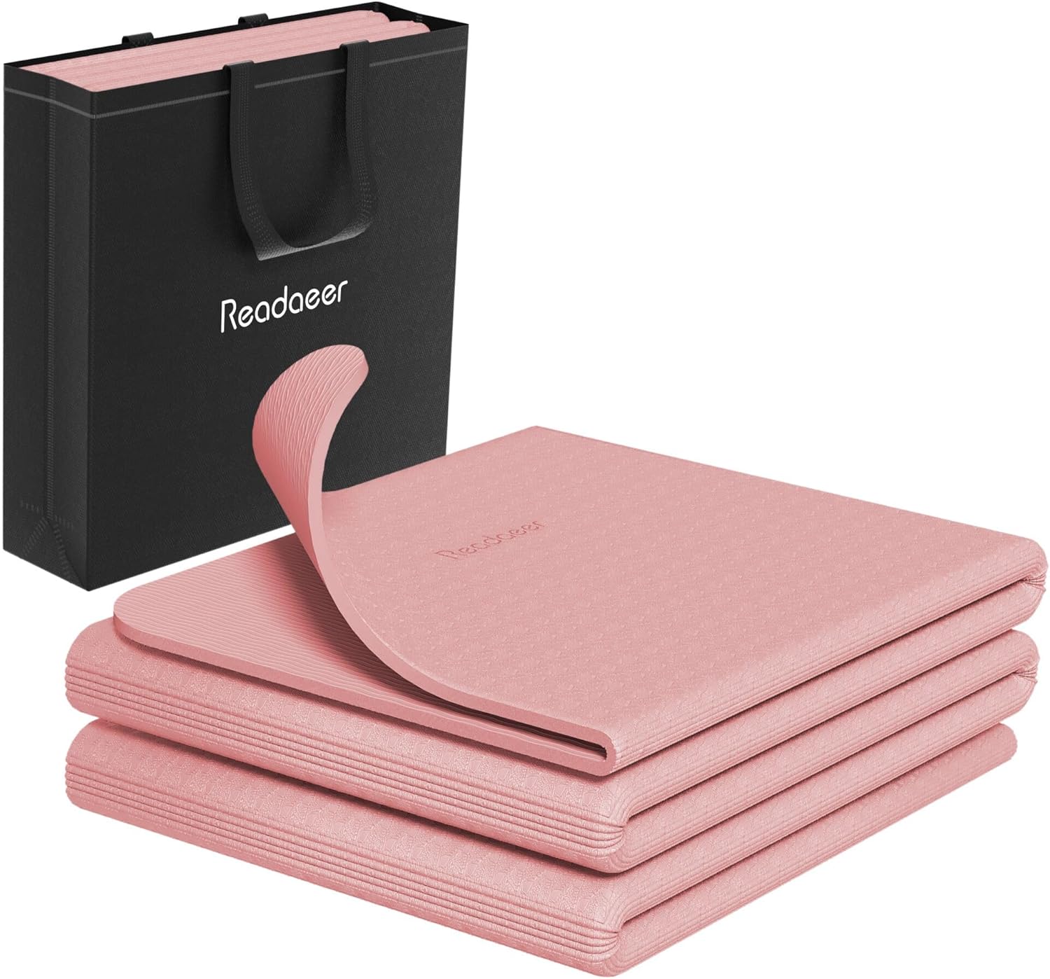 Travel-Ready Readaeer 6mm Thick Yoga Mat with Bag