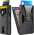 Wallet for Men Slim RFID Blocking Metal Pop-Up Card Holder - Minimal