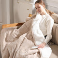 Twin Electric Blanket 62in x 84in Wheat Pattern - Safe, Ultra-Soft