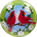 Outdoor Birdbath Bowl 18in with Cardinal Design - Colorful Garden