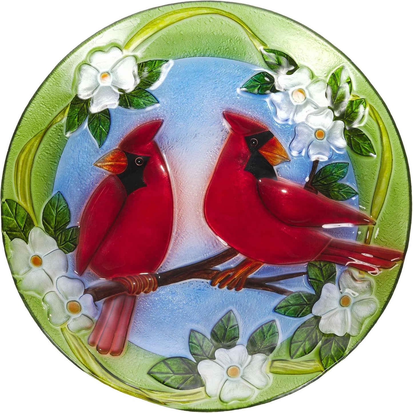 Alpine Corporation 18in Outdoor Birdbath Bowl with Metal Stand