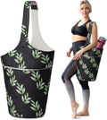 Yoga Mat Bag Fits Most Size Mats - Extra-Large Tote with Pockets