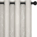 Deconovo Beige Blackout Curtains 52 x 84 in - Thermal Soundproof