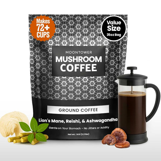 Moontower Adaptogen Coffee - Organic Mushroom Coffee Blend