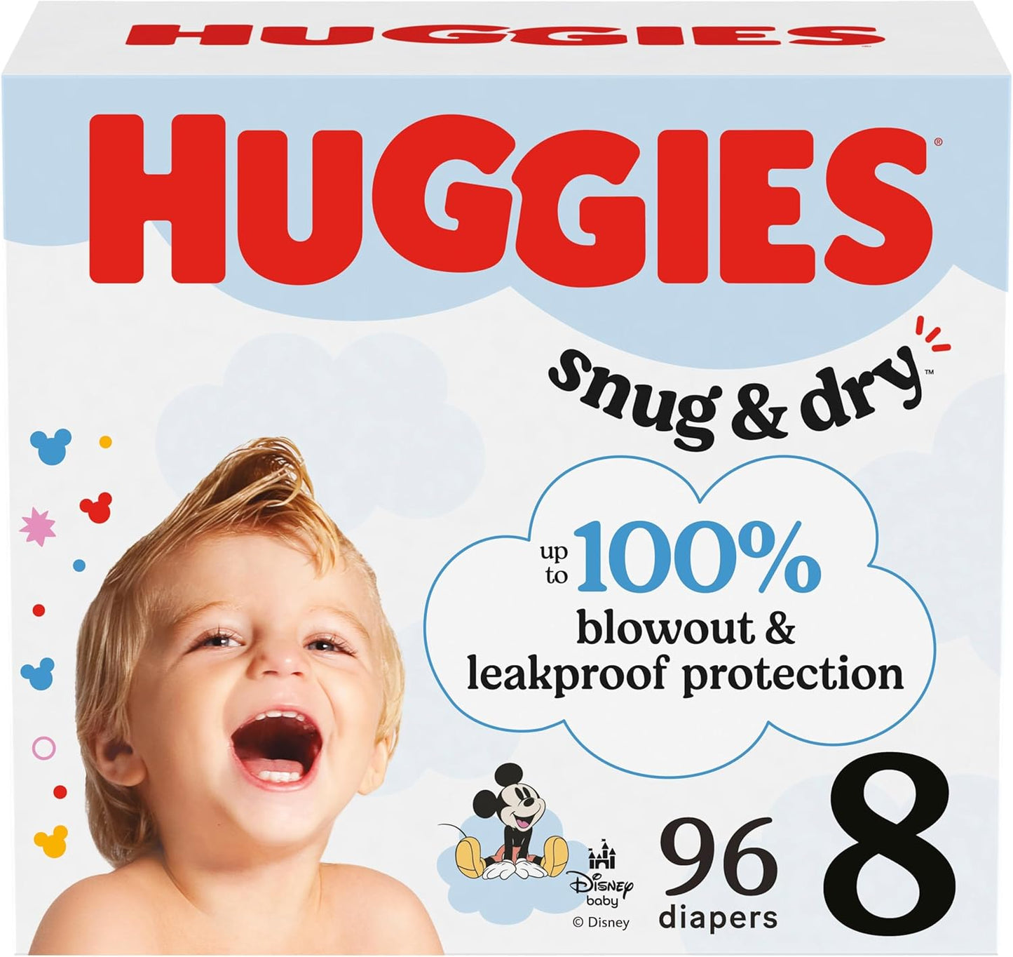 HUGGIES Size 8 Diapers - Ultimate Absorbency for Active Toddlers!