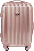 kensie 20 in Alma Carry-On TSA-Lock Spinner Luggage - Rose Gold
