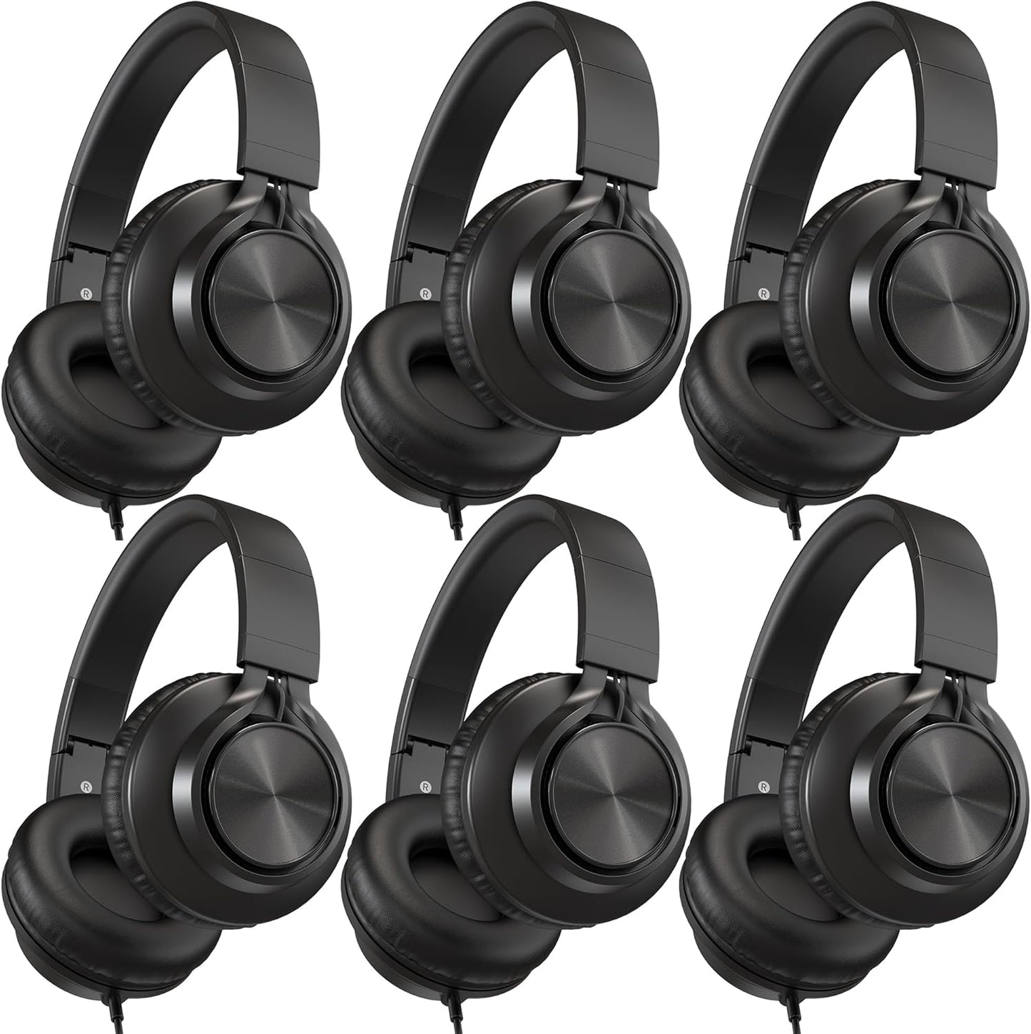 AILIHEN Kids Headphones Wired for School, 6 Pack for Students
