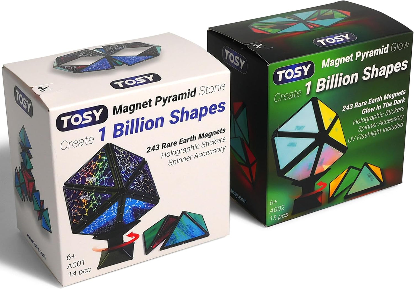 TOSY Magnet Pyramid - Transform 1 Cube into 1 Billion Shapes