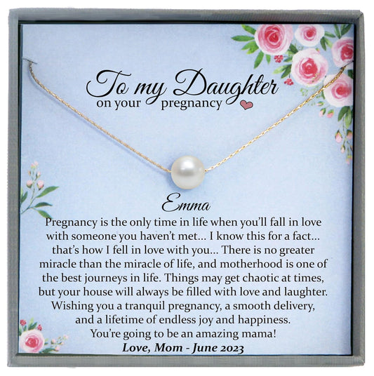 Pregnant Daughter Gifts from Mom or Dad, Meaningful Jewelry
