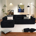 ovios 104in Cloud Sectional Couch with L-Shape Chaise - Plush Corduroy