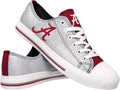 Women's Glitter Canvas Team Logo Sneakers - FOCO Fan Shoe