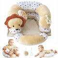 2-in-1 Tummy Time Mat and Seated Support - Sand Aila+Aiden