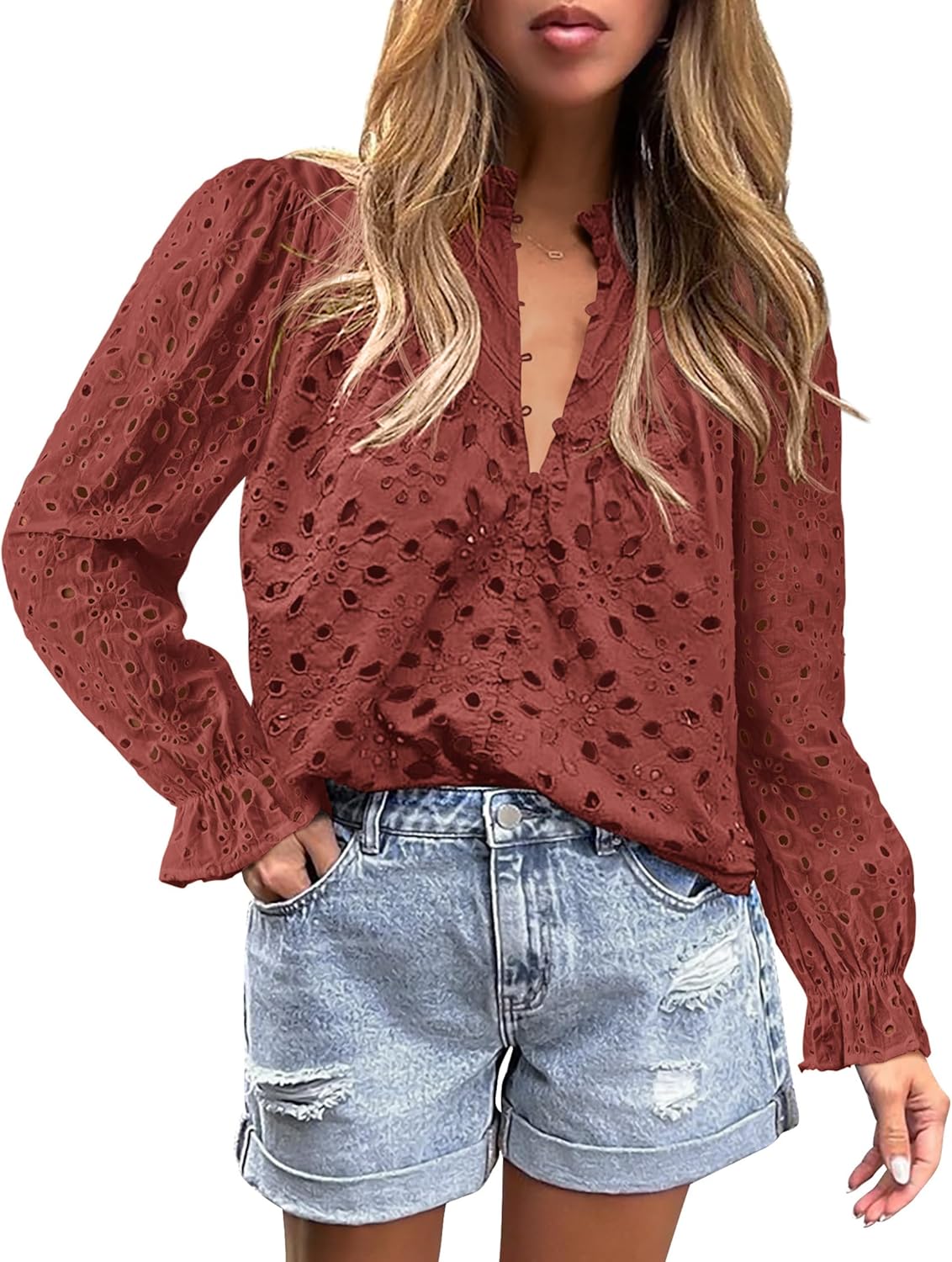 PRETTYGARDEN Women's Dressy Casual Blouse for Fall and Spring